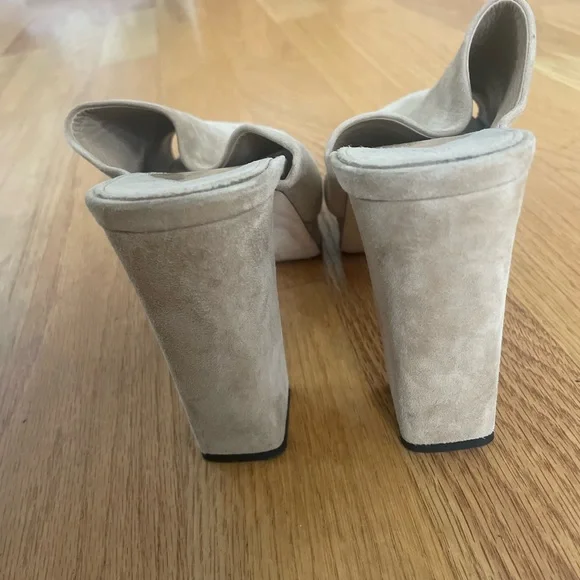 Tamara Mellon Soft Suede Creta Mules Size 42